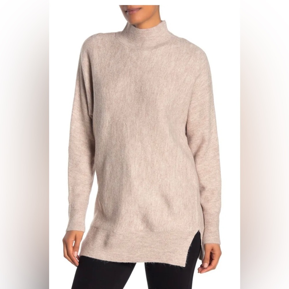 Magaschoni Long Sleeve Mock Neck Dolman Sweater Size S